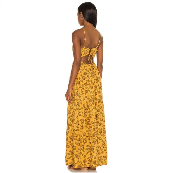 REVOLVE House of Harlow 1960 x Sofia Richie Toleda Maxi Dress Yellow Pri… - Picture 3 of 6